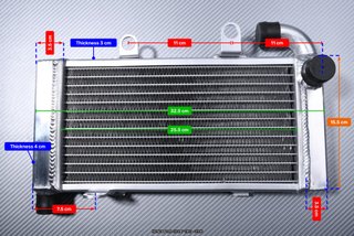 Radiador para HONDA VTR 1000 FIRESTROM 1997