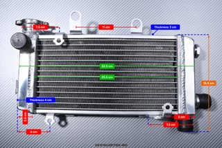 Radiador para HONDA VTR 1000 FIRESTROM 1997