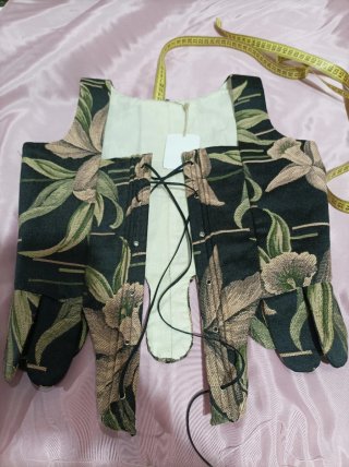 Justillo fallera brocado floral
