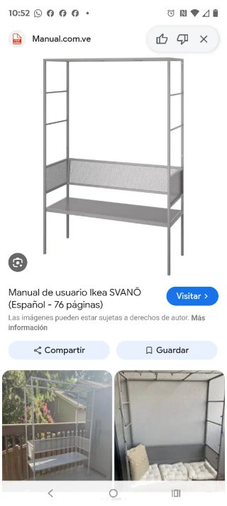 Banco de jardín Ikea metálico gris