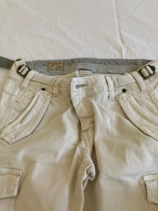 Pantaloni 2 paia donna verdi cargo. E beige