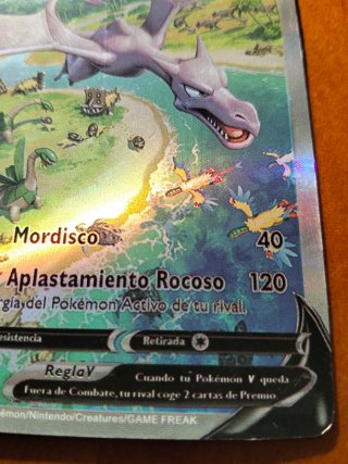 Carta Pokémon Aerodactyl V - 210 PS