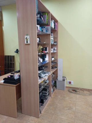 Estantería madera expositor cristal