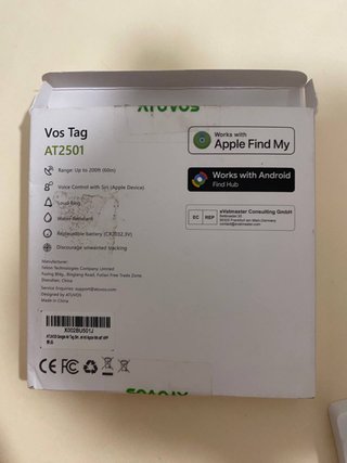 ATUVOS Vos Tag AT2501 Localizador Bluetooth