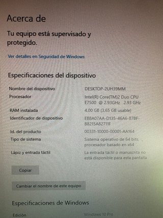 Ordenador Fujitsu Compacto Negro/Gris