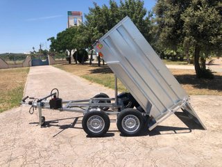 Remolque Doble Eje Basculante Caja Abierta
