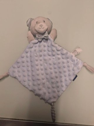 Doudou peluche oso azul