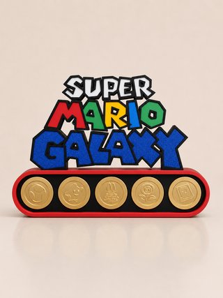 Expositor Monedas Super Mario Galaxy