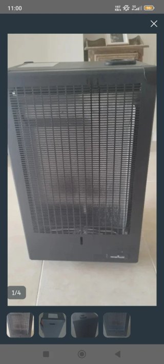 Estufa Navercold Negra Metal