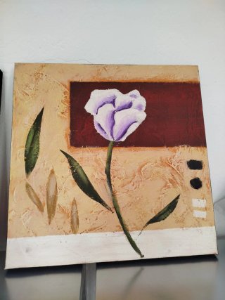 Juego de 2 cuadros decorativos florales