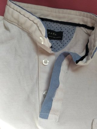 Polo de hombre blanco
