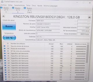 Disco Duro Externo Fino 128GB