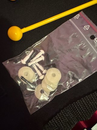 Xilófono con mazos y funda