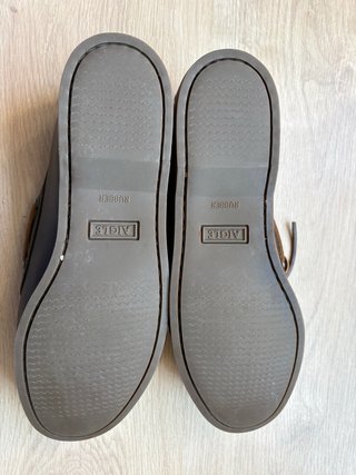Mocasines náuticos Aigle piel marrón