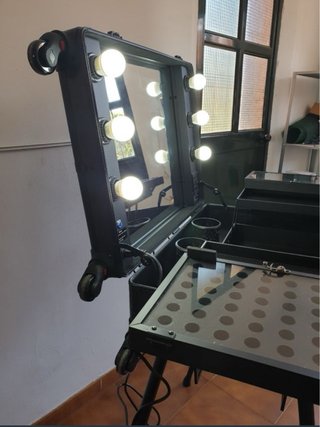 Maletín Tocador Trolley Maquillaje con Luces