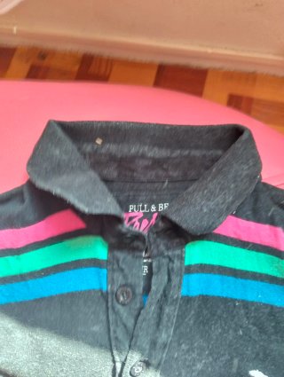 Polo hombre rayas multicolor
