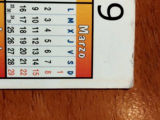 Calendario bolsillo Francisco Franco