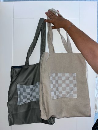 Bolsos de tela hecho a mano
