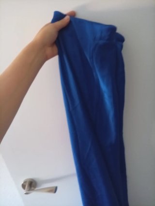 Falda larga azul