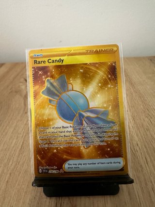 Carta Pokémon Rare Candy Trainer Dorada