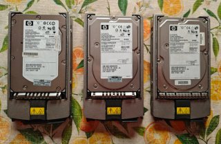 Lotto 3 Hard Disk SCSI Server HP Ultra320