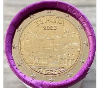 Rollo 2 euros Cáceres 2023 España