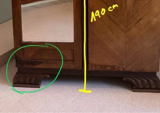 REBAJADO Armario antiguo madera +100 años(años 20)