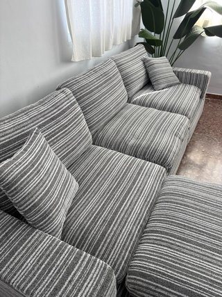 Sofá Confortable Grande con Puff OFERTA!