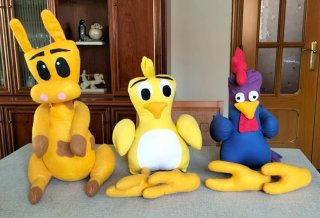 3 Peluches Artesanales Grandes