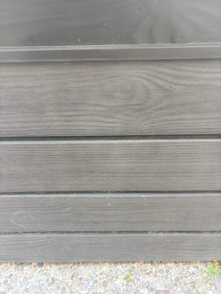 Baúl de Almacenaje Exterior Marrón/Gris