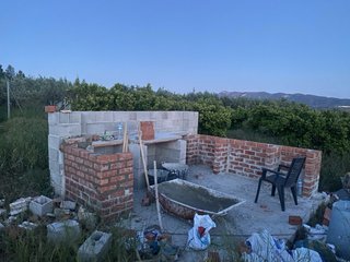 Barbacoa  y paellero de obra