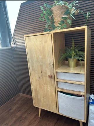 Armario Perchero Sklum Madera