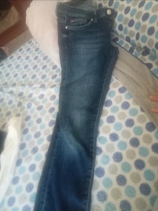 Pantalón vaquero elástico azul