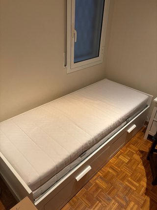 Cama canapé madera blanca