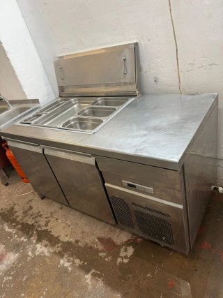 Bajo mostrador refrigerado acero inoxidable