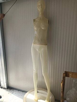 Manichino donna con piedistallo