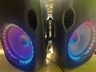 Audibax Party 215 Led Set 2 Altavoces 15