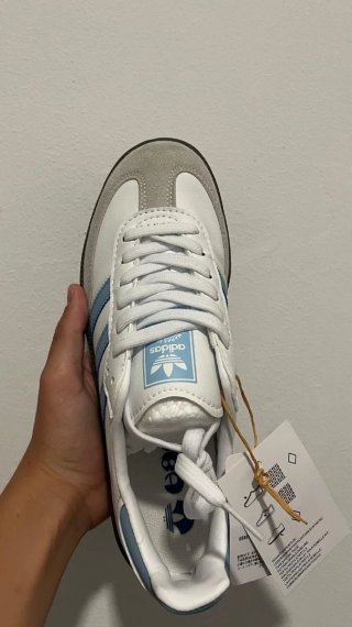 Adidas Samba Blancas y Azules