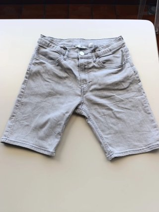 Pantalón corto vaquero H&M gris niños