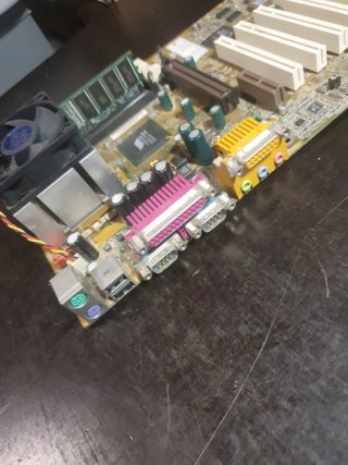 Scheda Madre MSI 6309 1996 con RAM e CPU