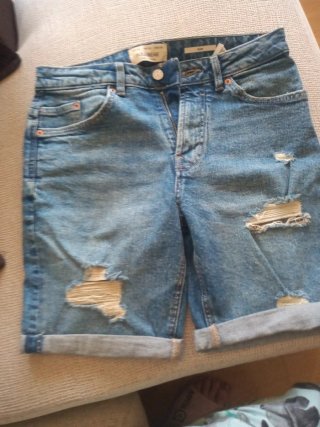 Pantalones cortos negros y vaqueros  Lote2 ,20eu