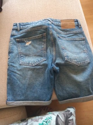 Pantalones cortos negros y vaqueros  Lote2 ,20eu