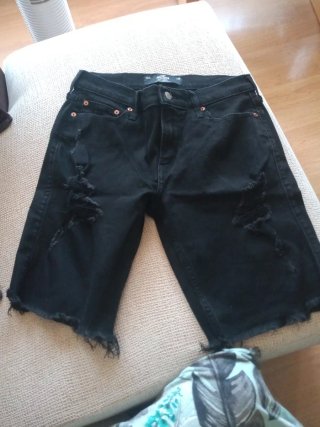 Pantalones cortos negros y vaqueros  Lote2 ,20eu