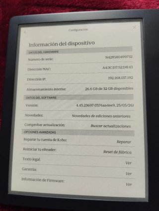 Kobo eReader Nero modello N428
