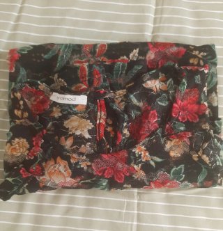 Blusa Promod floral manga larga