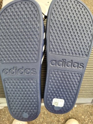 Ciabatte Adidas Blu/Bianche Tg 40.5 Nuove