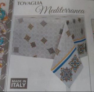 Tovaglia 6 posti  140x180 cm in puro cotone