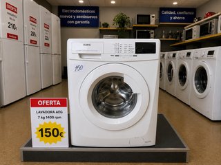 Lavadora AEG 7 kg 1400 rpm A+ Envio a casa!