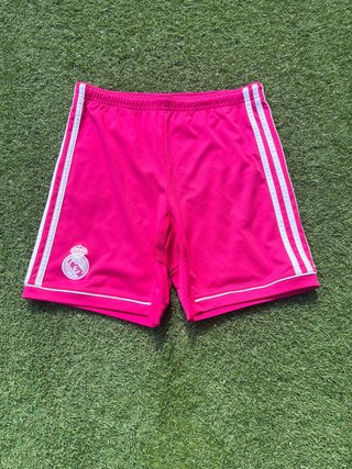 Pantalón Corto Real Madrid Adidas Rosa Talla L niñ