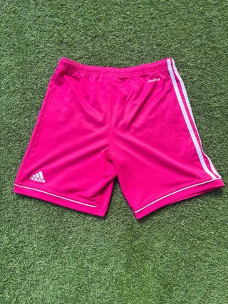 Pantalón Corto Real Madrid Adidas Rosa Talla L niñ